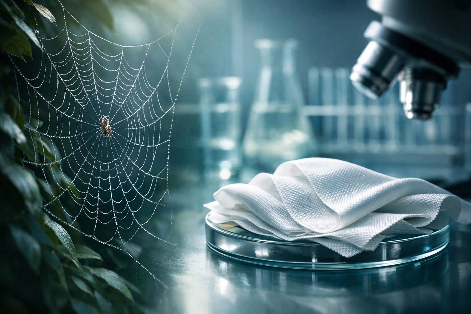 Materialwissenschaft: Vom Spinnennetz zum Hightech-Stoff