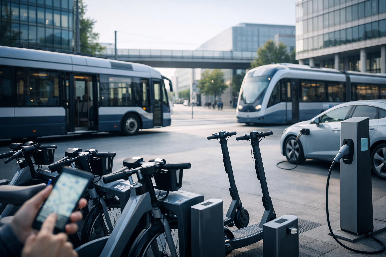 Vernetzte Mobilität: ÖPNV und Sharing-Angebote im Zusammenspiel