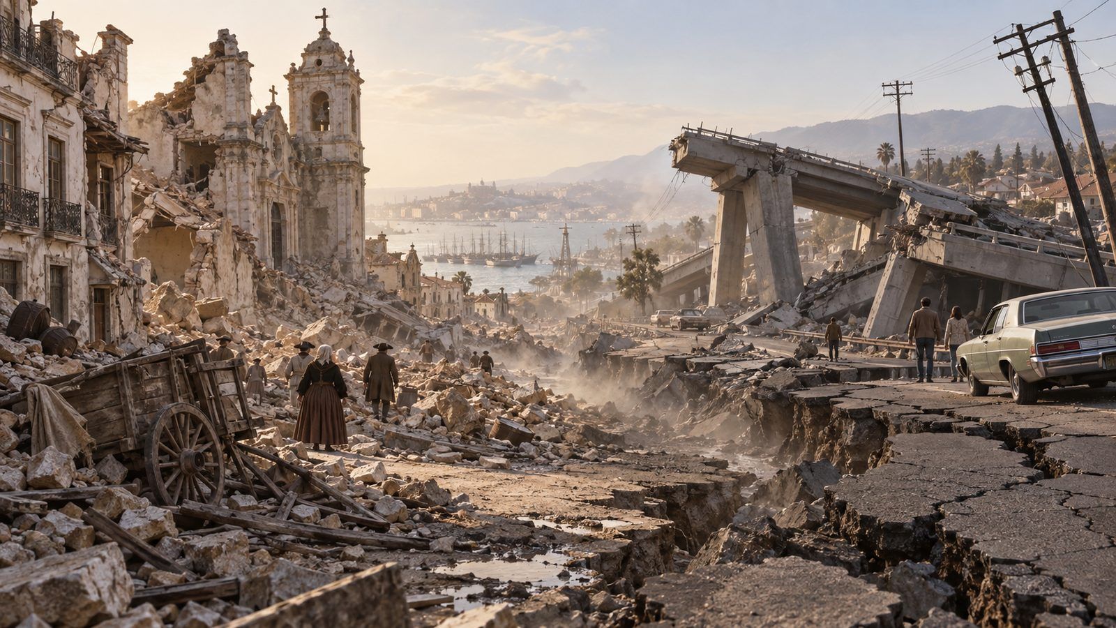 Lissabon 1755 und San Fernando 1971: Was zwei Beben über Ursachen und Folgen verraten